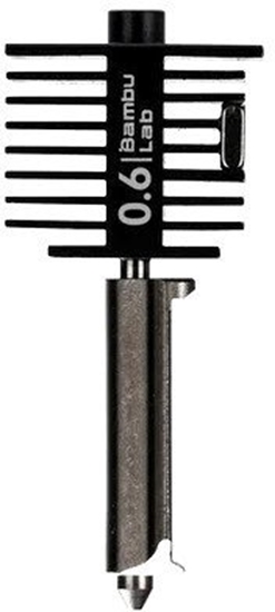 Picture of Hotend z dysz ze stali hartowanej do drukarek Bambu Lab z serii A1 - 0,6 mm}