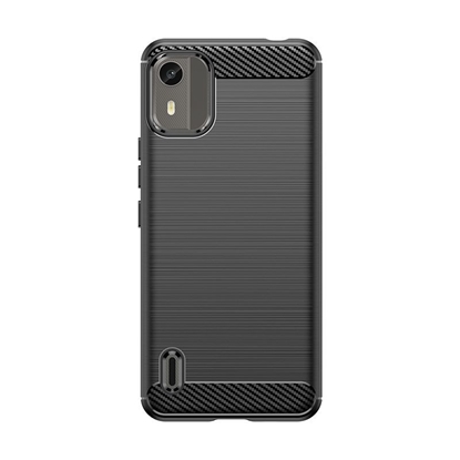 Изображение Hurtel - Silicone Carbon Case for Nokia C12/Nokia C12 Pro/Nokia C12 Plus - black