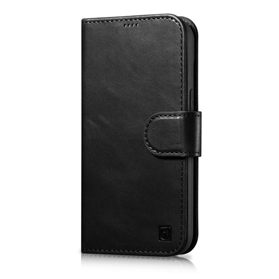 Picture of iCarer - iCarer Oil Wax Wallet Case 2in1 Case iPhone 14 Leather Flip Cover Anti-RFID black (WMI14220721-BK)
