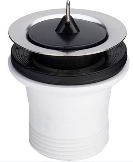 Picture of Izplūde izlietnei 1 1/2''x70 garā, balta, plast. ∆