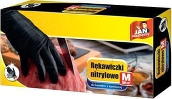 Picture of JAN Niezbdny Sarantis Jan Niezbdny Rkawiczki nitrylowe czarne rozmiar "M"  1op-50sztuk