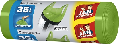 Attēls no JAN Niezbdny Sarantis Jan Niezbdny Worki na mieci zapachowe 35L zielone 1op.-30szt