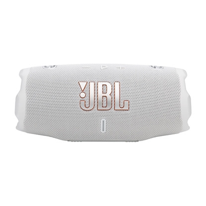 Изображение JBL Charge 6 Bezvadu skaļrunis Bluetooth 5.3 ar diviem USB, Powerbank funkciju, 20 h atskaņošanas laiku, IP67 aizsardzību, Balts
