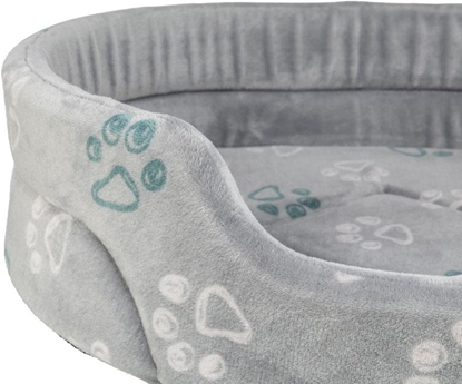 Изображение Jimmy Soft, legowisko, dla psa/kota, mikki plusz, okrge, jasnoszare, 50 cm