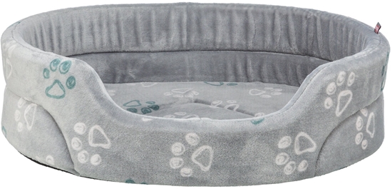 Picture of Jimmy Soft, legowisko, dla psa/kota, mikki plusz, owalne, jasnoszare, 55 x 45 cm