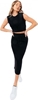 Picture of Justhype Justhype Sweat Midi Skirt Loungewear Set LABON008 Czarne 6