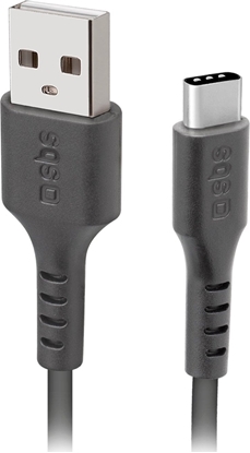 Attēls no Kabel USB SBS Mobile USB-A - USB-C 2 m Czarny (1027841)