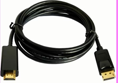 Picture of Kabelis Brackton DisplayPort Male - HDMI Male 2m Black