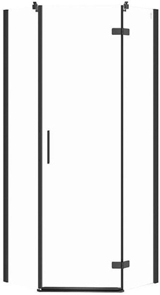 Attēls no KABINA PRYSZNICOWA PICIOKTNA CITY CZARNA 80X80X195 PRAWA TRANS.