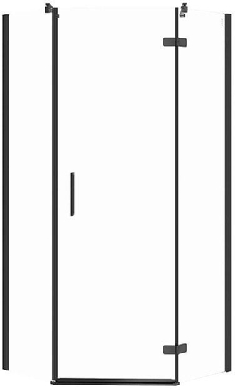 Изображение KABINA PRYSZNICOWA PICIOKTNA CITY CZARNA 90X90X195 PRAWA TRANS.