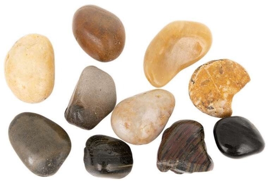 Изображение Kamienie polerowane MIX 30-50mm do akwarium terrarium 10kg/OPAK