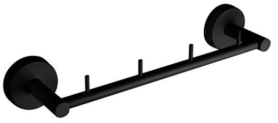 Picture of KAPITAN Towel rack Kapitan UNO 12 04 55, black matte