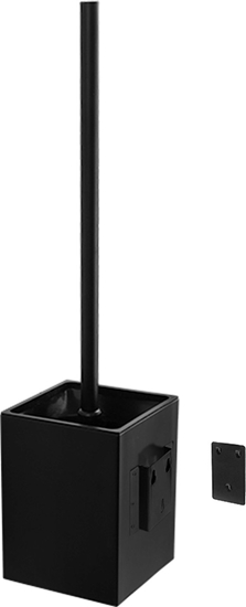 Picture of KAPITAN Wall-mounted toilet brush Kapitan NEO 87 77 55, black matte