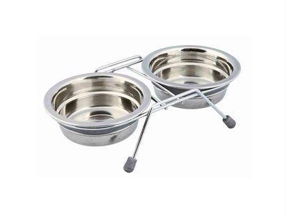 Attēls no Karmnik dla psów Trixie Stal nierdzewna 250 ml Pojedyczy 2 x 250 ml