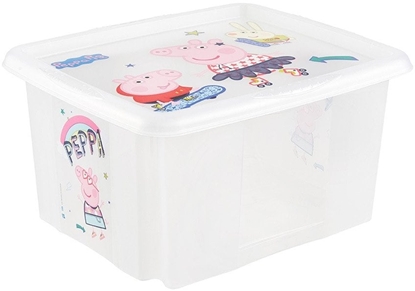 Attēls no Kaste ar vaku 24L Karolina "Peppa Pig" 42 5x35 5x22 5cm caurspidiga 4052396081671
