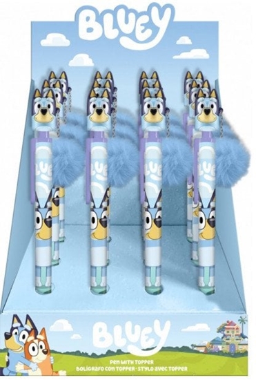Picture of Długopis z toperem Bluey Display 12 sztuk