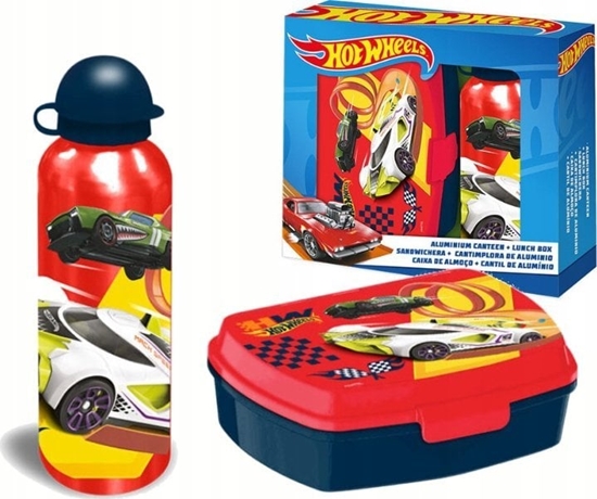 Picture of KiDS Licensing Hot Wheels Zestaw niadaniówka + bidon 500 ml HW00001