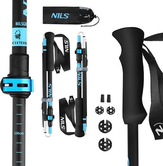 Picture of Kijki trekkingowe Nils Aluminiowe TK8604 regulwoane 38,5-135cm
