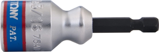 Изображение King Tony NASADKA DO PRTÓW GWINTOWANYCH 12mm DO WKRTAREK 1/4" x 66mm (ZAKRES 11.4 - 12.7mm) King Tony