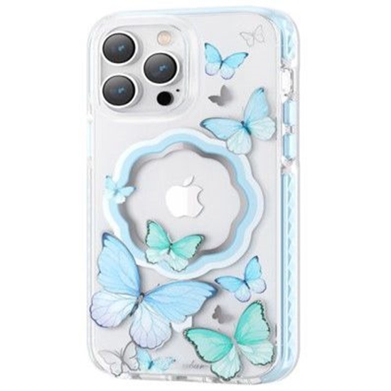 Изображение Kingxbar Apple iPhone 14 Pro MagSafe Butterfly Series magnetic case Blue