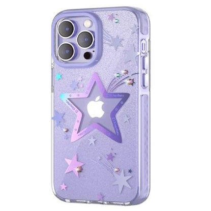 Picture of Kingxbar Apple iPhone 14 Pro Max Heart Star Series case Purple
