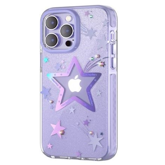 Picture of Kingxbar Apple iPhone 14 Pro Max Heart Star Series case Purple