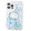 Picture of Kingxbar Apple iPhone 14 Pro Max MagSafe Butterfly Series magnetic case Blue
