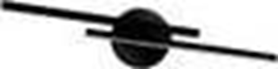 Picture of Kinkiet IDEUS azienkowa LAMPA cienna GRACJA 03971 Ideus metalowa OPRAWA kinkiet LED 14W 4000K listwy IP44 czarne