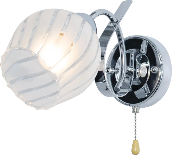 Picture of Kinkiet Mdeco Szklana lampa cienna ELM7138/1 8C kinkiet do sypialni chrom