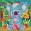 Attēls no KITFIX DIY set Diamond Art Koala