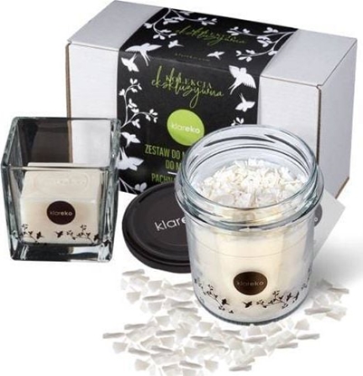 Attēls no Klareko Klareko, Ekskluzywny Zestaw - Zestaw Do Mycia Pdzli + wiecido 200g - w Prezentowym Opakowaniu, Bezzapachowe