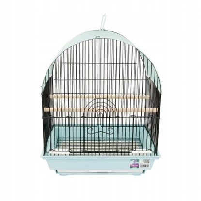 Attēls no Klatka dla ptakw, niebiesko-czarna, o wym. 36 x 28.8 x 44cm