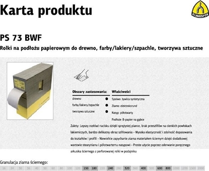 Attēls no Klingspor ROLKA GBKA CIERNA PS73W SOFT 115MM GRANULACJA 240 321757 [jm.MB] - PA5 240*115G