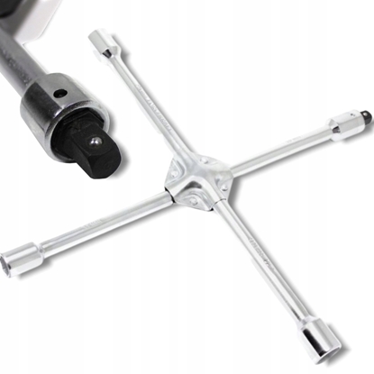 Attēls no Klucz krzyakowy do kó 17-19-21-22mm krzyak z adapterem 1/2"