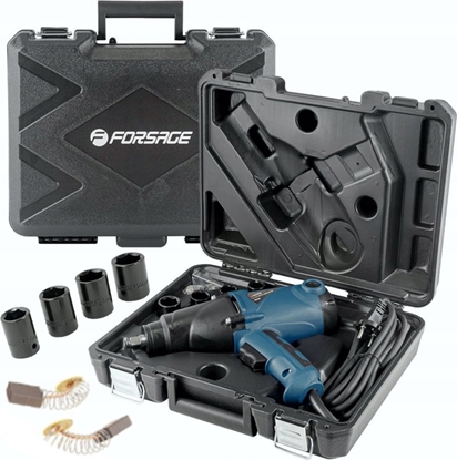 Attēls no Klucz udarowy Forsage Elektryczny klucz udarowy 1/2" 500Nm 1010W + nasadki