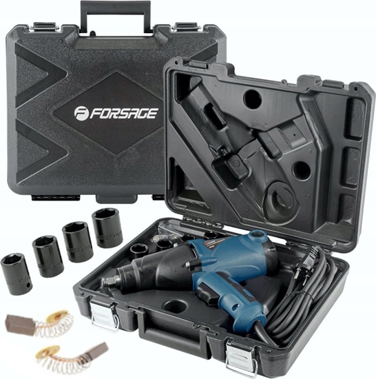 Picture of Klucz udarowy Forsage Elektryczny klucz udarowy 1/2" 500Nm 1010W + nasadki