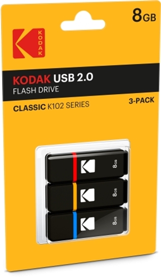 Изображение Kodak USB2.0 K100 8GB P3 EKMMD8GK102P3 (3 pcs)
