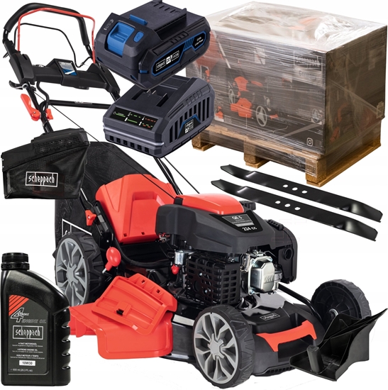 Изображение Kosiarka spalinowa Scheppach Kosiarka spalinowa Scheppach MS225-56E elektrostart + olej + nó