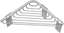 Attēls no Koszyk prysznicowy KAPITAN Corner shower shelf Kapitan NETS 96 31 99, satin