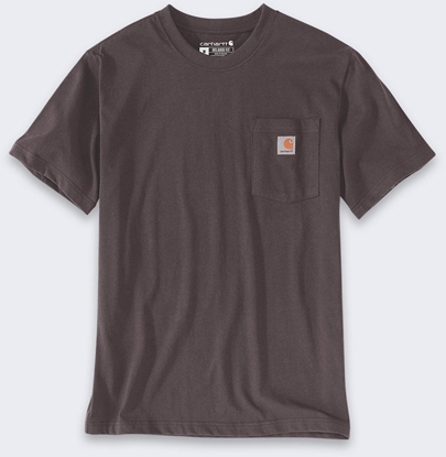 Attēls no Koszulka Carhartt Dearborn Relax Pocket Dark Sepia
