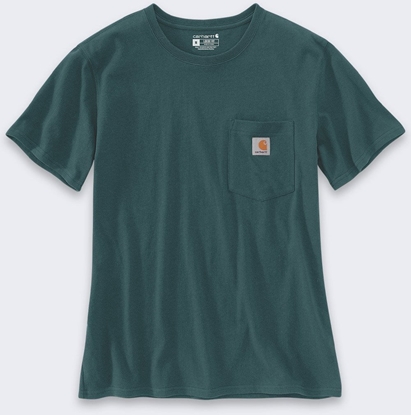 Attēls no Koszulka Carhartt Iconic WK87 Pocket Greenstone