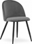 Attēls no Krzeso BELLO - aksamit ciemnoszare / nogi czarne x 1