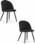 Изображение Krzeso BELLO - aksamit czarne / nogi czarne x 2
