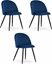 Picture of Krzeso BELLO - aksamit granat / nogi czarne x 3
