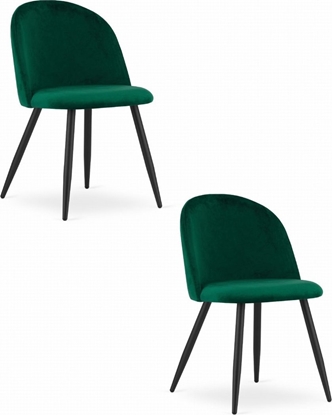 Picture of Krzeso BELLO - aksamit ziele / nogi czarne x 2