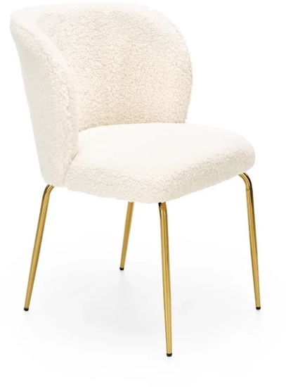 Picture of Krzeso tapicerowane K474 kremowe/zote HALMAR