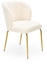 Attēls no Krzeso tapicerowane K474 kremowe/zote HALMAR