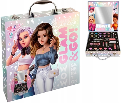 Attēls no Kuferek Walizka Zestaw Kosmetyków 25w1 do Makijau Cienie Kosmetyczka WOW Generation / WOW00055