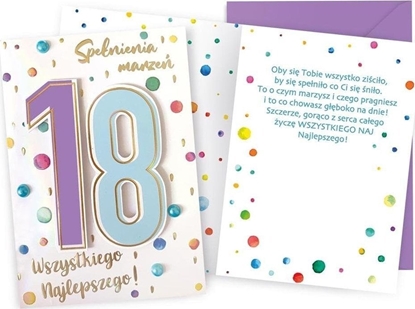 Attēls no KUKARTKA Karnet B6 Urodziny 18