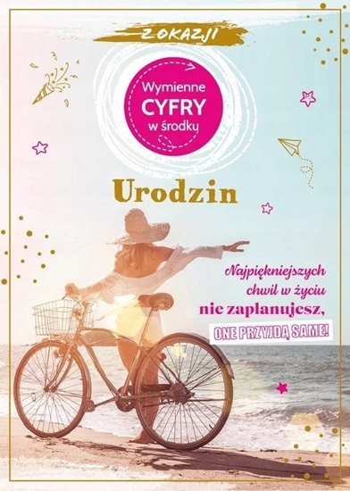Picture of KUKARTKA Karnet Urodziny wymienne cyfry
